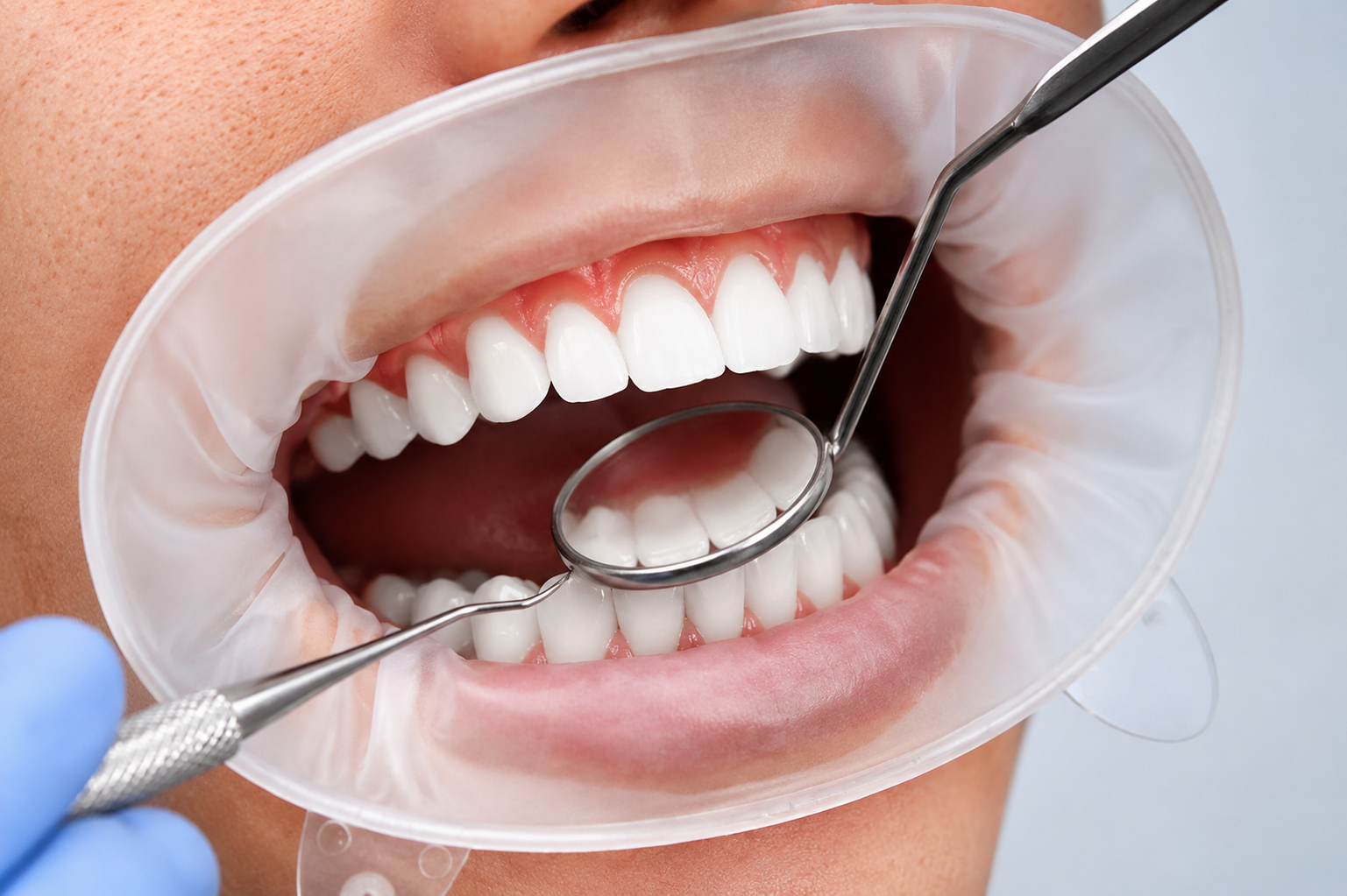 Gentle dental cleaning at Bright Smiles Dental Care in Norton Shores
